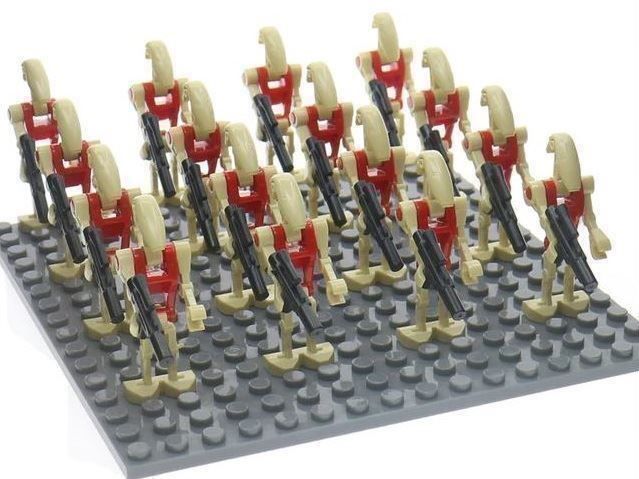 4 Kampfdroiden Klemmbausteine