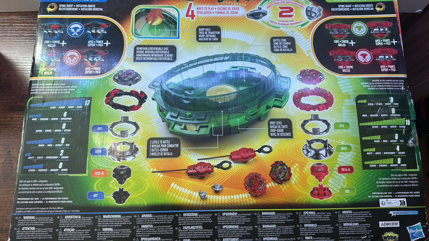 ⚡ Beyblade Burst Quad Drive – Neu & vollständig, nur der Karton hat gekämpft!