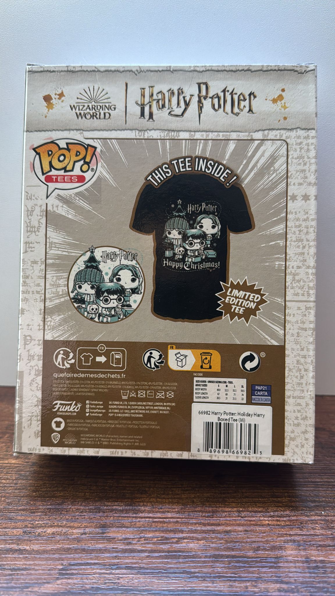 Funko Boxed Tee: Harry Potter Holiday - Ron, Hermione, Harry - (M)