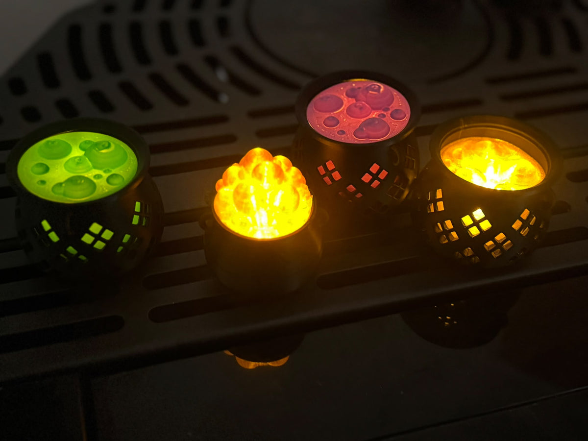 Hexenkessel-Windlicht mit LED-Teelicht | 3D-gedruckt aus PLA