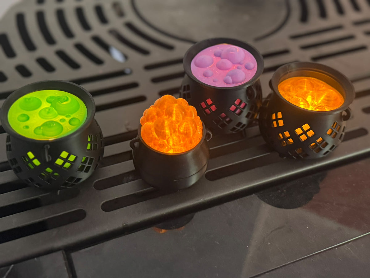 Hexenkessel-Windlicht mit LED-Teelicht | 3D-gedruckt aus PLA