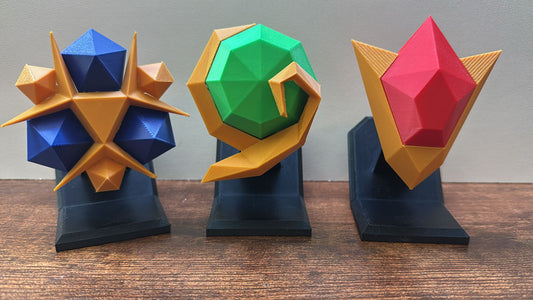 💎 Geistersteine aus Zelda – 3D-gedruckt aus PLA (100 mm) - Ocarina of Time