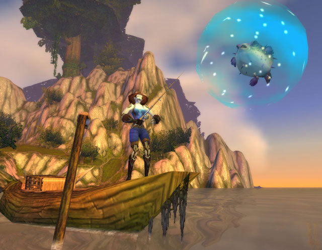 Duns der Blasenfisch (Loot) - Purple Puffer -Bloat the Bubble Fish World of Warcraft TCG